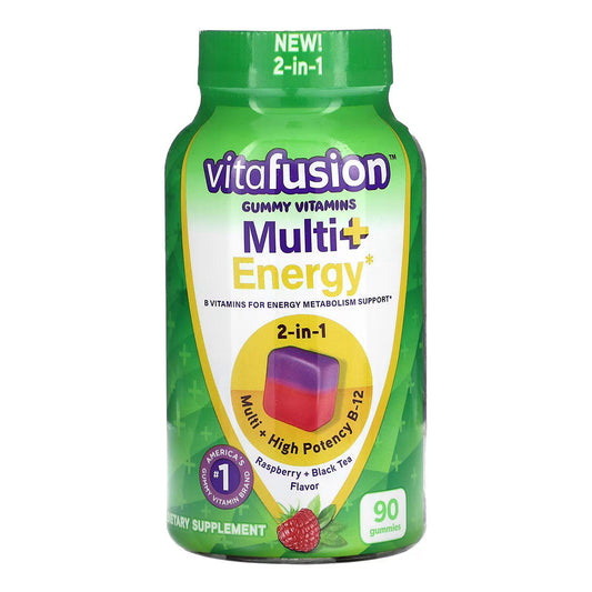 Vitafusion Multi Plus Energy Raspberry & Black Tea - 90 Gummies