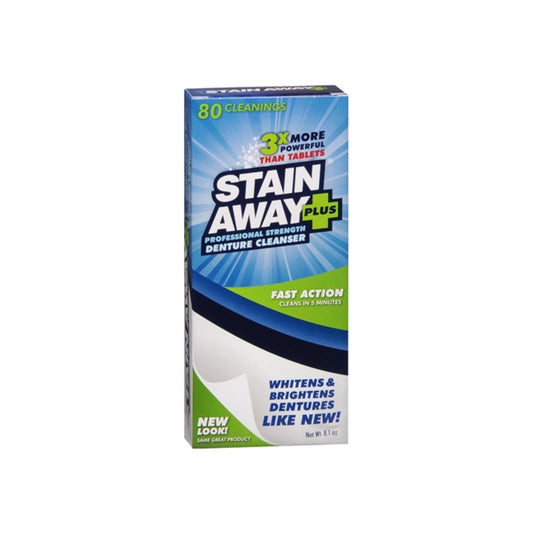 Stain Away Plus Denture Cleanser 8.10 Oz