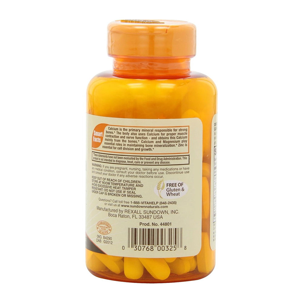 Sundown Calcium Magnesium And Zinc Caplets 100 Caplets