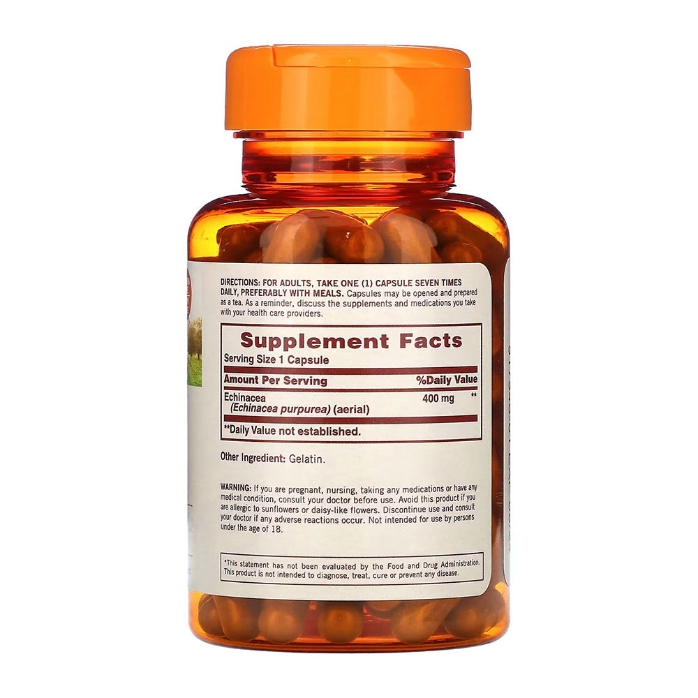 Sundown Echinacea 400 Mg Capsules 100 Capsules