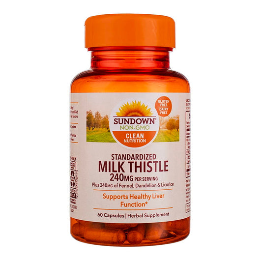 Sundown, Milk Thistle Xtra Capsules, 60 Count