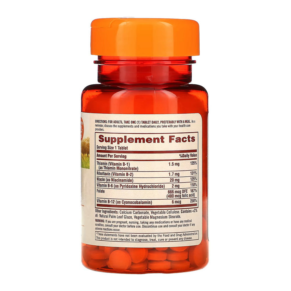 Sundown Naturals B Complex Energy Support Supplement Tablets - 100 ea