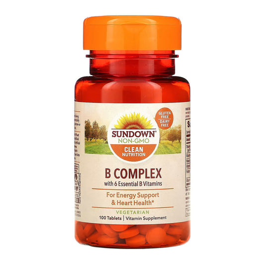 Sundown Naturals B Complex Energy Support Supplement Tablets - 100 ea