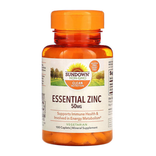 Sundown Naturals Zinc 50 Mg Caplets - 100 Ct