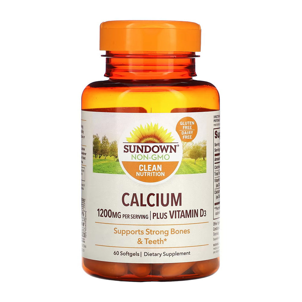 Sundown Calcium 1200 Plus D Liquid Filled Softgels 60 Ea