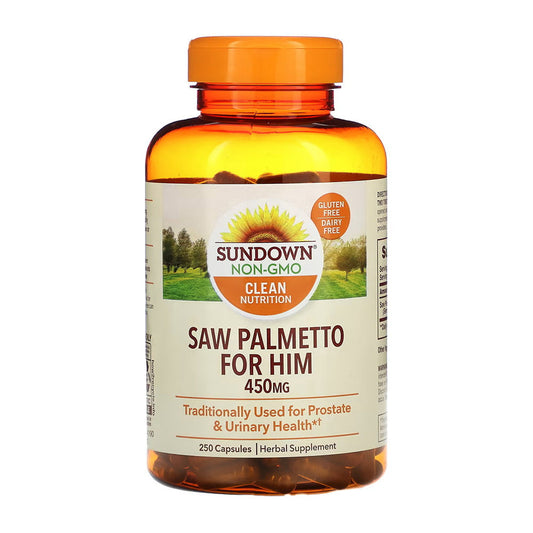 Sundown Naturals Saw Palmetto, 450 mg, 250 Capsules
