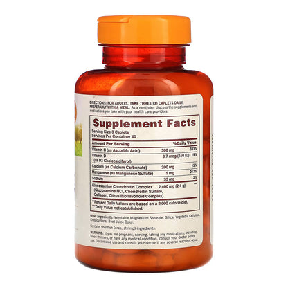 Sundown Glucosamine Chondroitin Caplets Double Strength Advanced Formula 120 Caplets