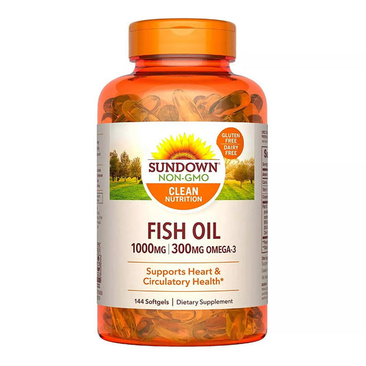 Sundown Naturals Fish Oil 1000 Mg Softgels 120 Soft Gels