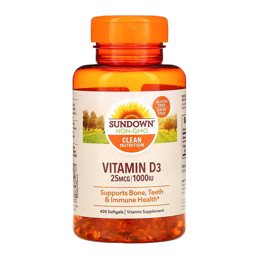 Sundown Naturals??????? Vitamin D3 25 Mcg (1000 Iu), 400 Softgels