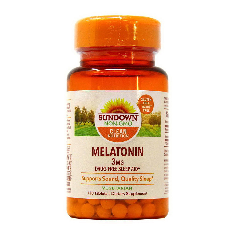 Sundown Melatonin 3 Mg Tablets 120 Tablets