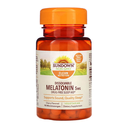 Sundown Naturals Melatonin 5 Mg Microlozenges, Cheery - 90 Ea