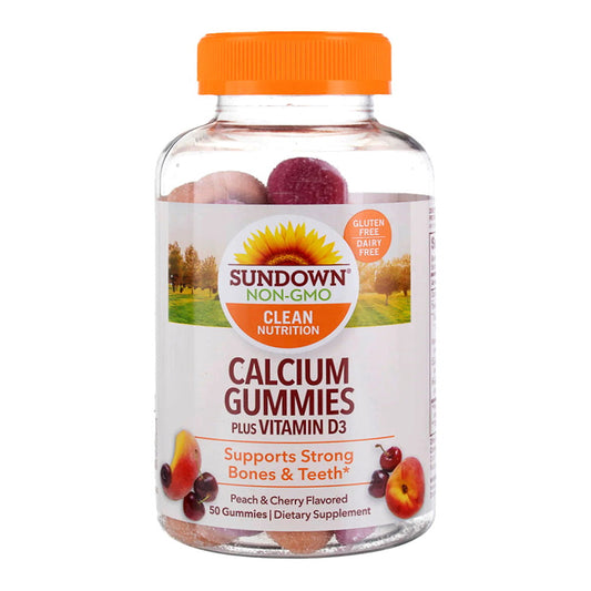 Sundown Naturals Calcium Gummies With Vitamin D3, 50 Ea