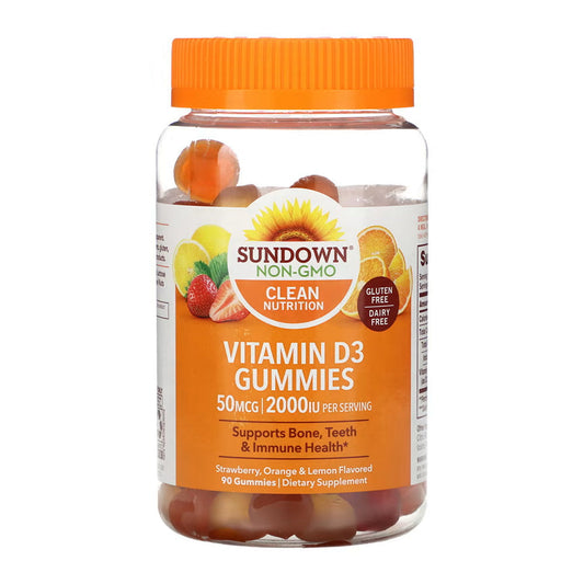 Sundown Vitamin D3 50 Mcg (2000 Iu), 90 Gummies