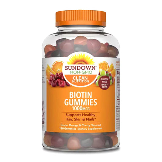 Sundown Naturals Biotin 1000 Mcg Gummies - 130 Count