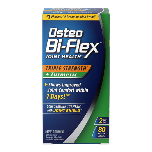 Osteo Bi-Flex Joint Health CareTriple Strength + Turmeric Tablets 80 Ea