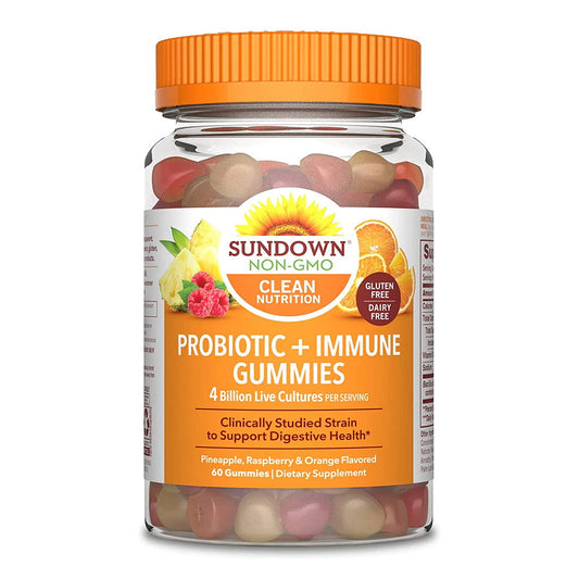 Sundown Naturals Probiotic Gummies, Pineapple Raspberry Orange - 60 Ct
