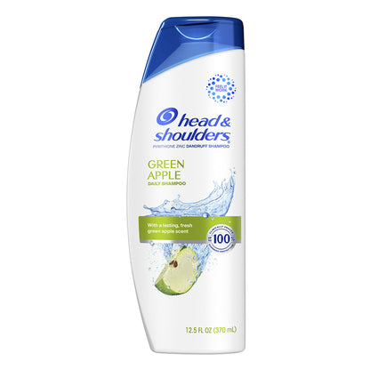 Head and Shoulders Dandruff Shampoo, Green Apple, 12.5 Oz