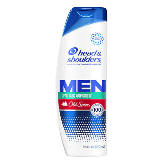 H&S Mens Anti-Dandruff Old Spice Pure Sport Shampoo 12.55 Oz