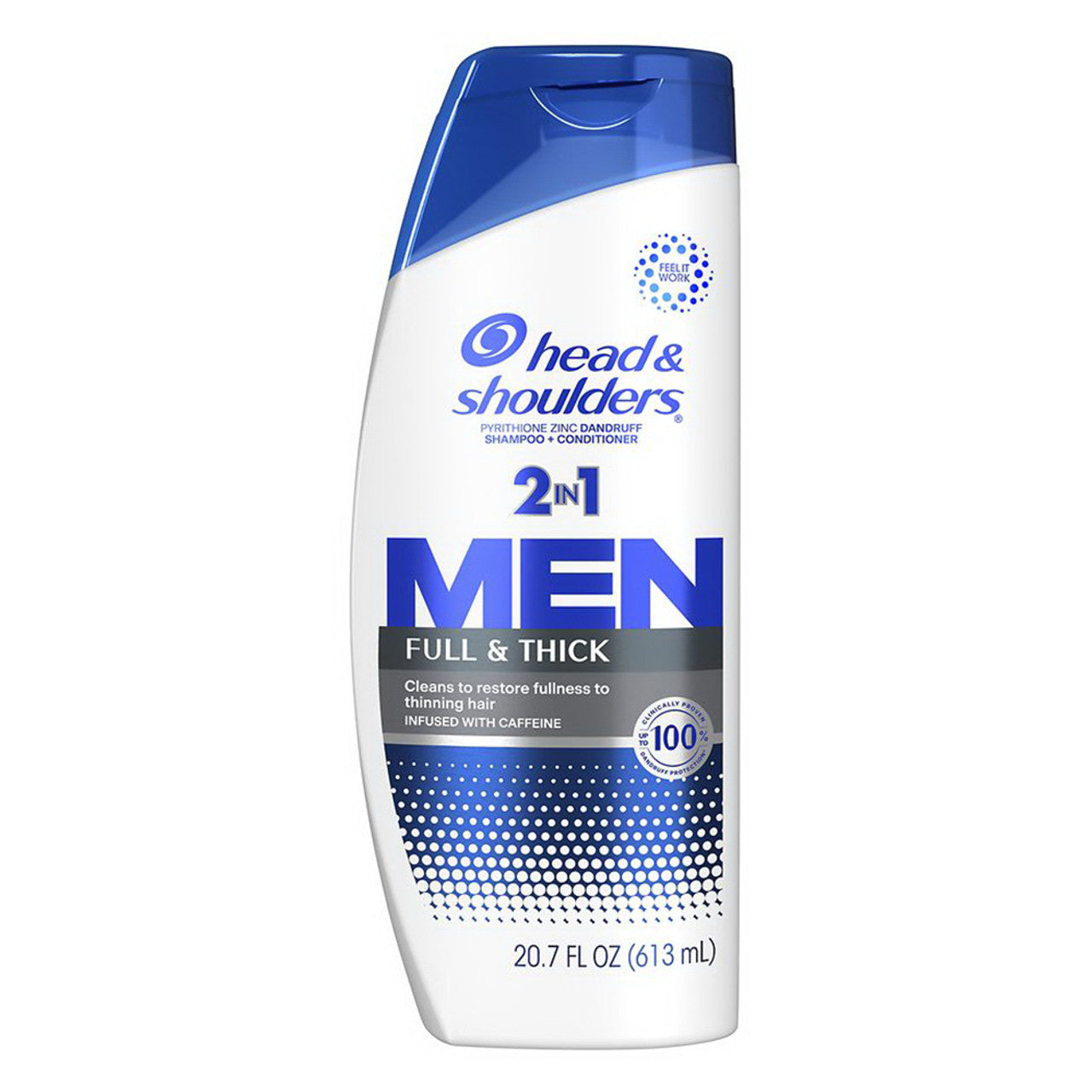 Head and Shoulders Mens Full and Thick 2 in 1 Dandruff Shampoo and Conditioner, 20.7 Oz