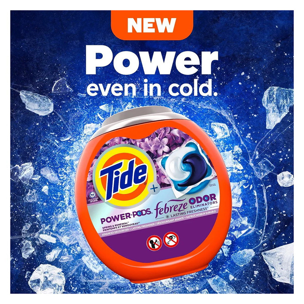 Tide Power Pods Febreze Odor Eliminator Laundry Detergent - Spring And Renewal