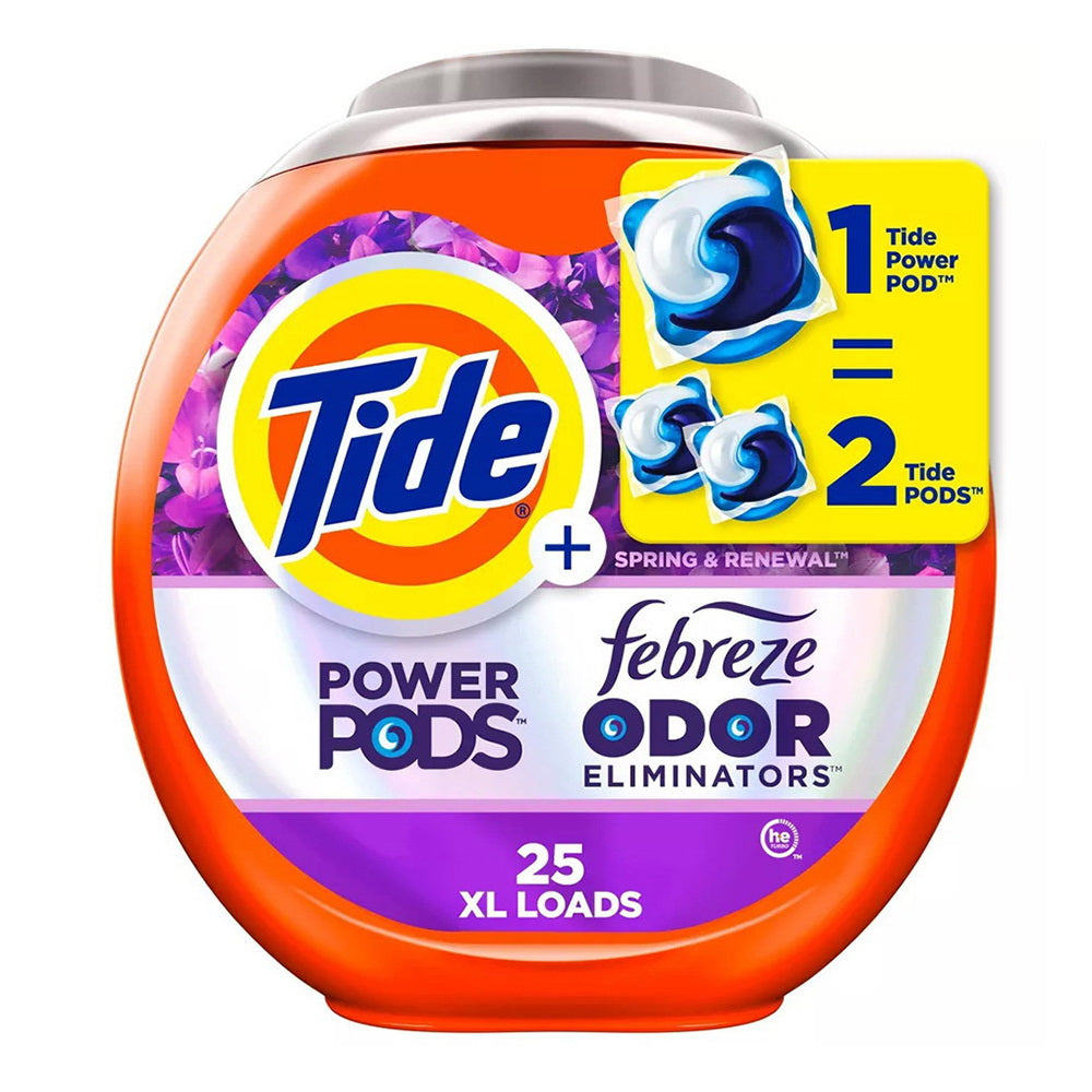 Tide Power Pods Febreze Odor Eliminator Laundry Detergent - Spring And Renewal