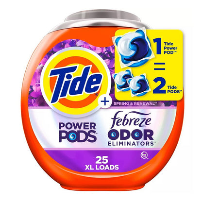 Tide Power Pods Febreze Odor Eliminator Laundry Detergent - Spring And Renewal