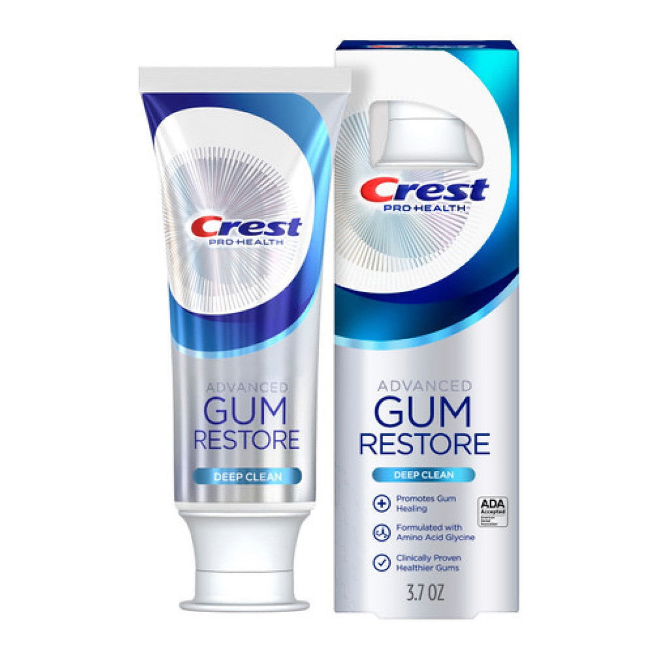 Crest Pro Health CareAdvanced Gum Restore Fluoride Toothpaste, Deep Clean, 3.7 Oz