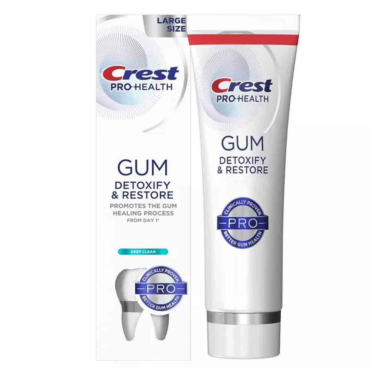 Crest Pro Health CareGum Detoxify and Restore Deep Clean Toothpaste, 4.6 Oz