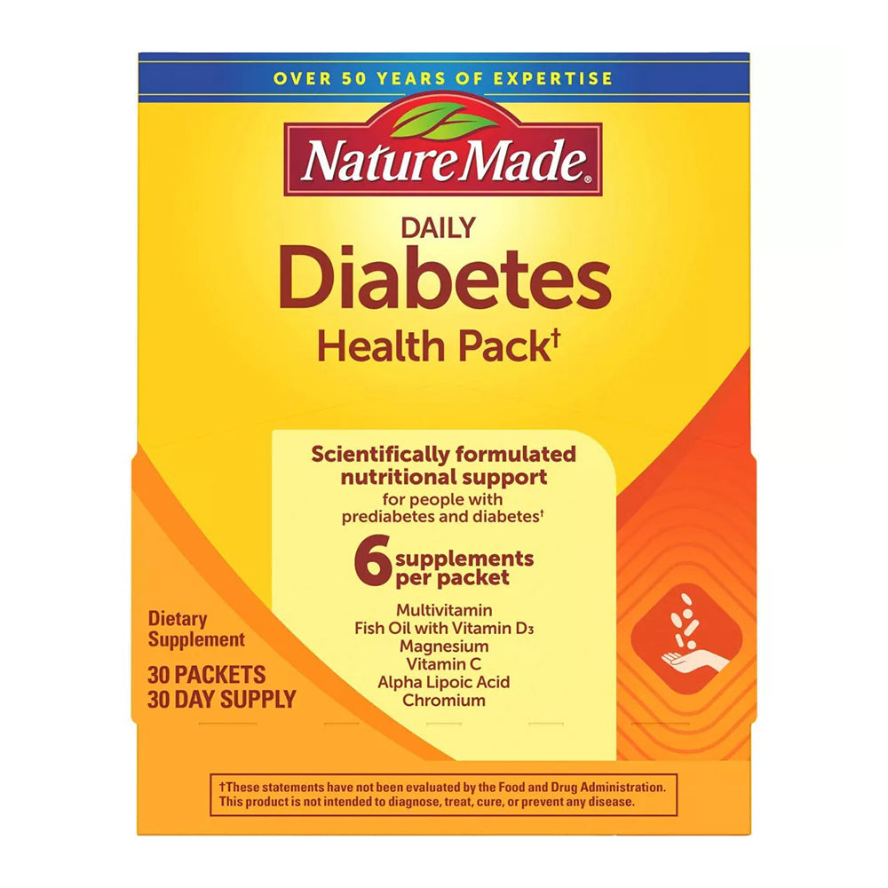 Nature Made Daily Diabetes Health CarePack 30 Each