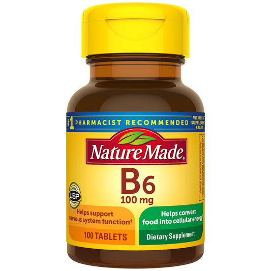Nature Made Vitamin B-6 100 Mg Tablets 100 Ea