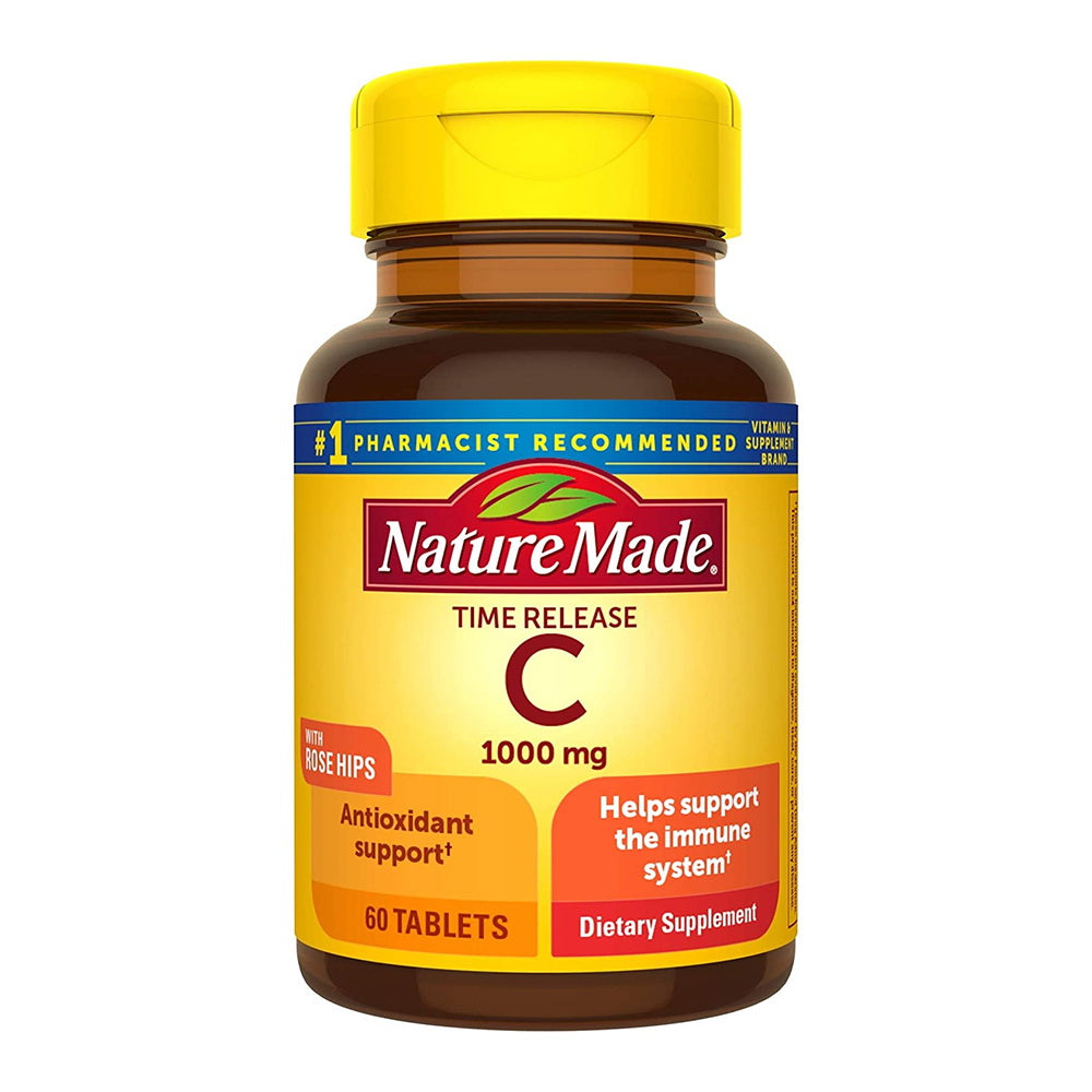 Nature Made Vitamin C 1000Mg Timed Release With Rose Hips - 60 Tablets