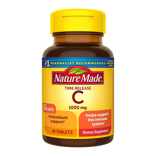 Nature Made Vitamin C 1000Mg Timed Release With Rose Hips - 60 Tablets