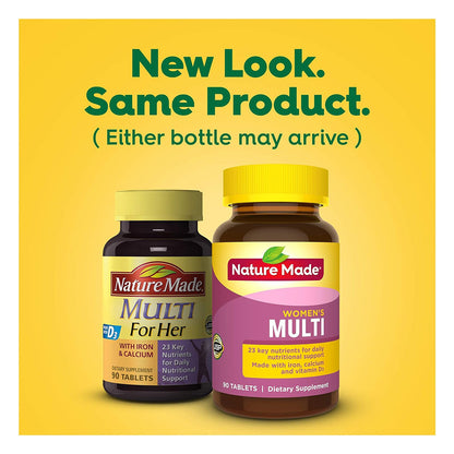Nature Made Womens Multivitamin Tablets - 90 Count