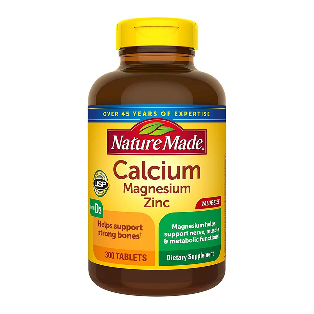 Nature Made Calcium, Magnesium, Zinc & Vitamin D3 - 300 Tablets