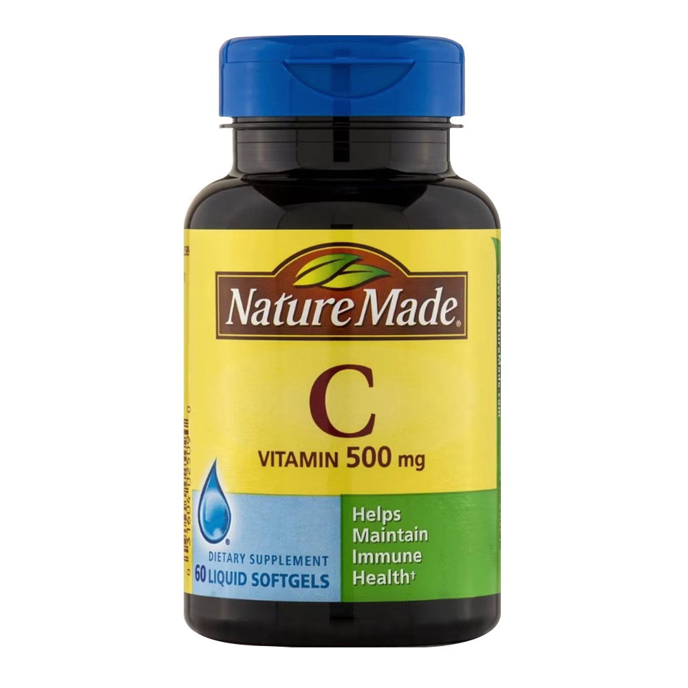 Nature Made Vitamin C 500 Mg Liquid Softgels 60 Soft Gels