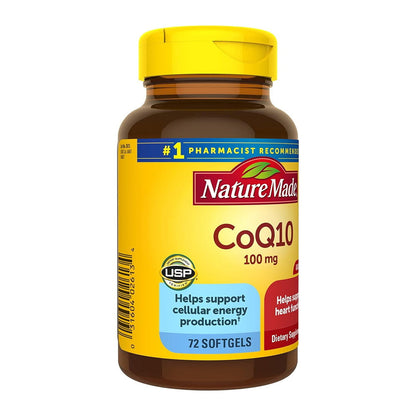 Nature Made Coq10 100 Mg Heart Support Dietary Supplement - 72 Softgels