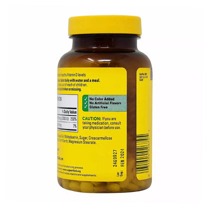 Nature Made Vitamin D3 50 Mcg 220 Iu Immune Health CareSupplement - 220 Tablets