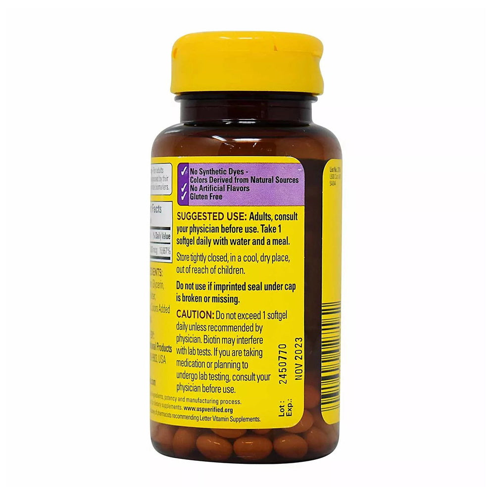 Nature Made Biotin 5000 Mcg Liquid Softgels 50 Ea