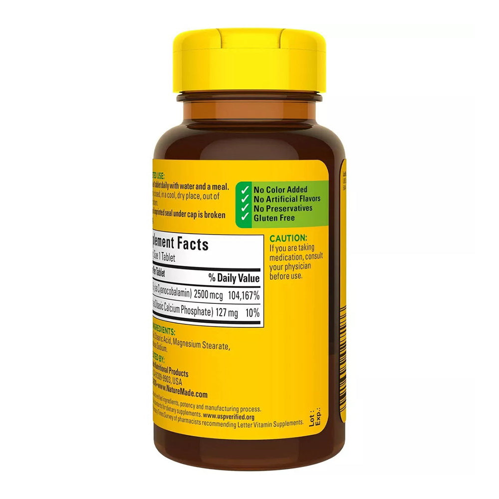 Nature Made Extra Strength Vitamin B12 2500 Mcg Tablets, 60 Count