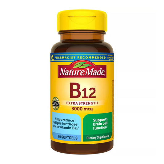 Nature Made B-12 Vitamin 3000 Mcg Liquid Softgels 60 Ea