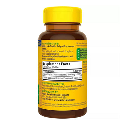 Nature Made Vitamin B-12 Timed Release Tablets, 1000 Mcg 75 Ea