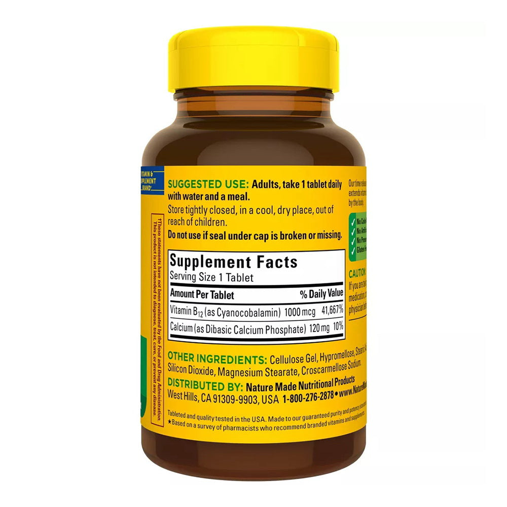 Nature Made Vitamin B12 1000 Mcg Time Release Tablets - 160Ct