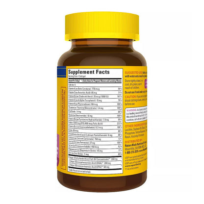 Nature Made Prenatal Multi + Dha, Liquid Softgels 60 Ea