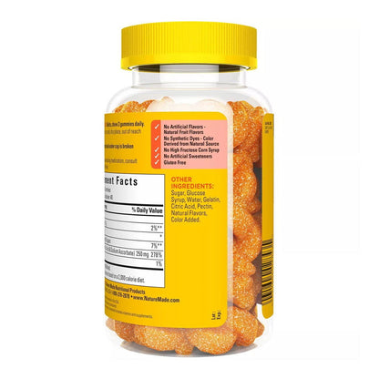 Nature Made Vitamin C Adult Gummies, Tangerine 80 Ea