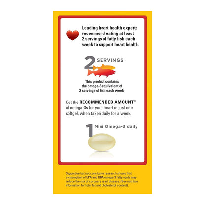 Nature Made Full Strength Mini Omega-3 Softgels 60 Ea