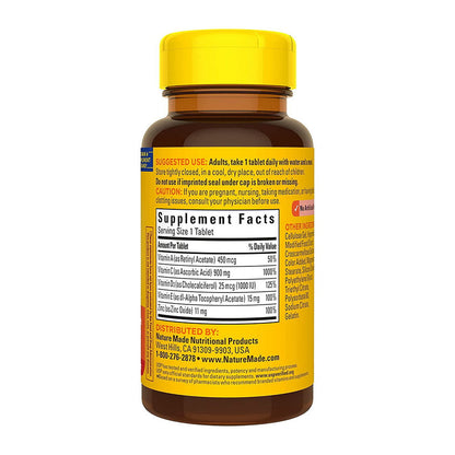 Nature Made Super C With Vitamin D3 & Zinc 60 Tablets