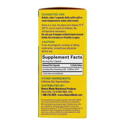 Nature Made Digestive Probiotics, Daily Balance 12 Billion Cfu,30 Capsules