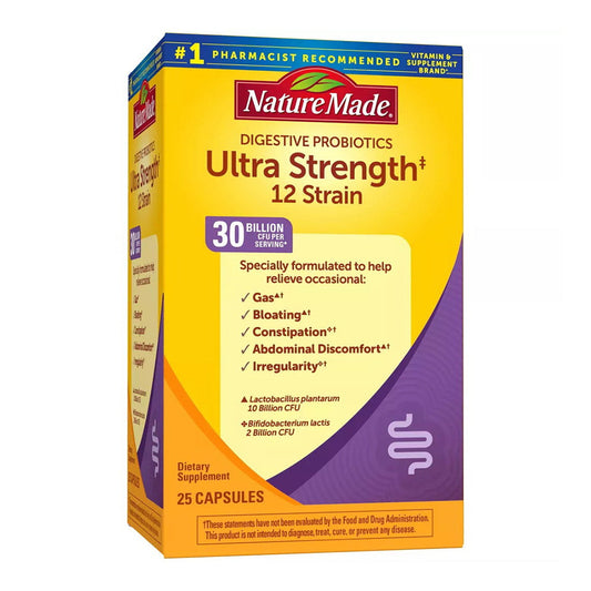 Nature Made Ultra Strength Probiotic Capsules, 25 Ea