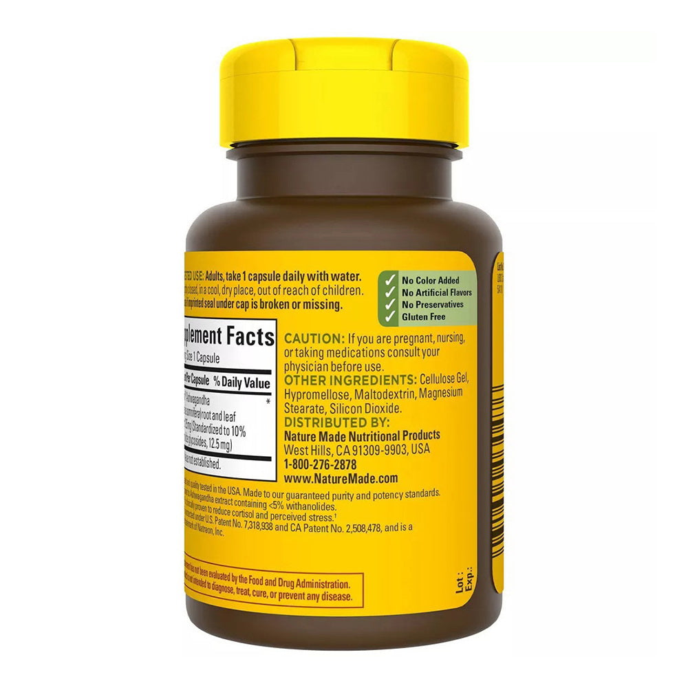 Nature Made Ashwagandha - 125Mg, 60 Count