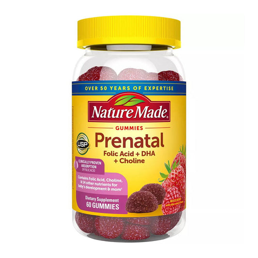 Nature Made Prenatal Gummies Folic Acid 60 Gummies